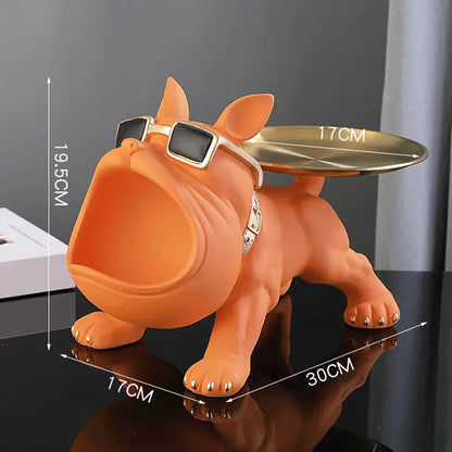 French Bulldog Holding Tray