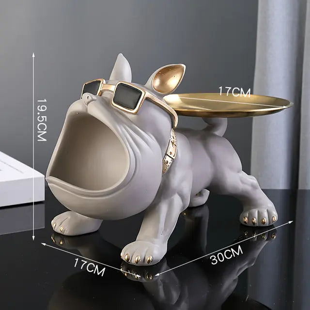 French Bulldog Holding Tray